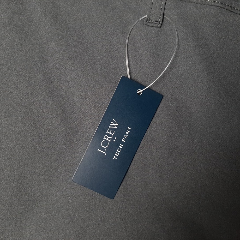 NEW J Crew Tech Pants Mens 32x30 Gray Performance Chino Pant Stretch AA712 - Picture 9 of 10